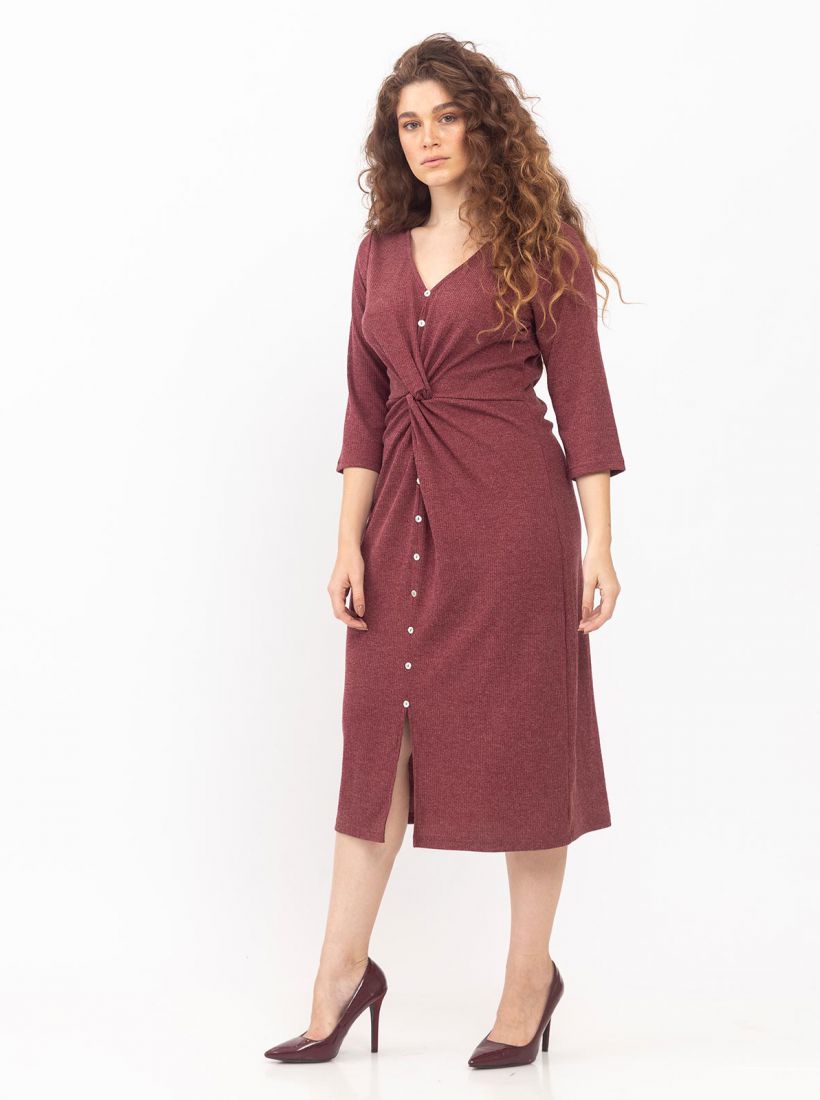 JUMP & ONOT,229.9000,שמלה סריג פיתול מותן,in-stock