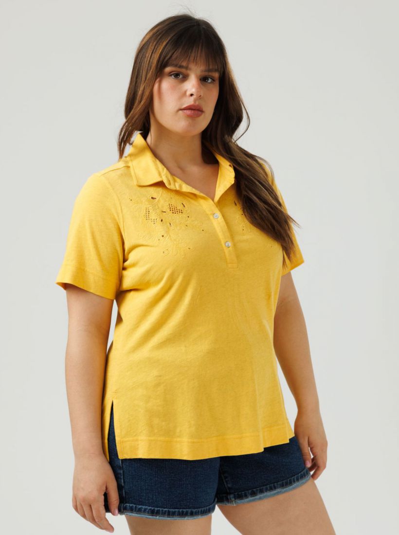 JUMP & ONOT,179.9000,חולצה שילוב לייזרקט רקמה,in-stock