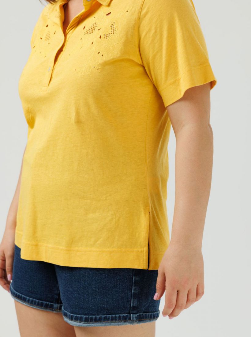 JUMP & ONOT,179.9000,חולצה שילוב לייזרקט רקמה,in-stock