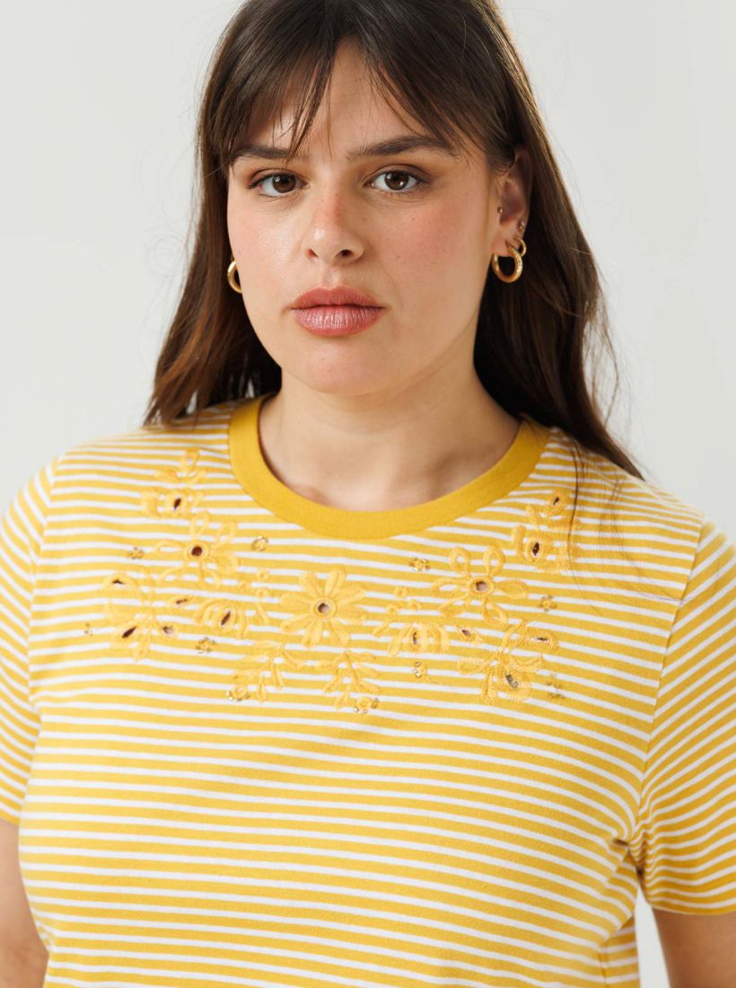 JUMP & ONOT,159.9000,טי שירט פסים שילוב דפוס,in-stock