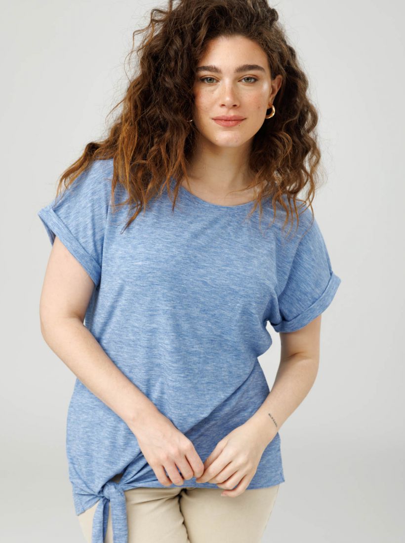 JUMP & ONOT,159.9000,חולצה עם קשירה במכפלת,in-stock