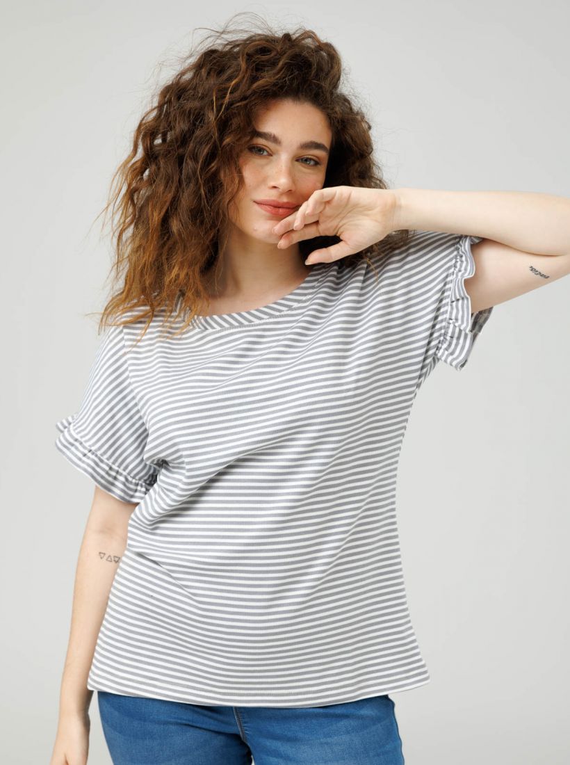 JUMP & ONOT,179.9000,חולצה פסים עם וולן,in-stock