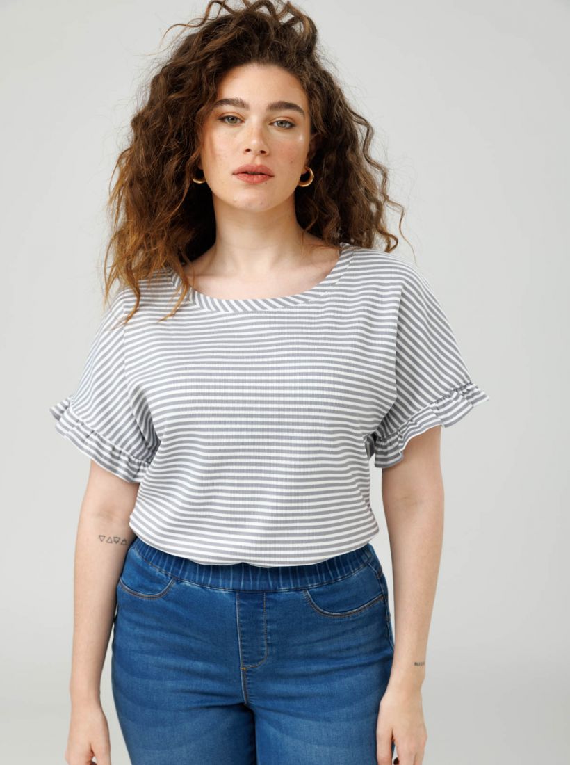 JUMP & ONOT,179.9000,חולצה פסים עם וולן,in-stock