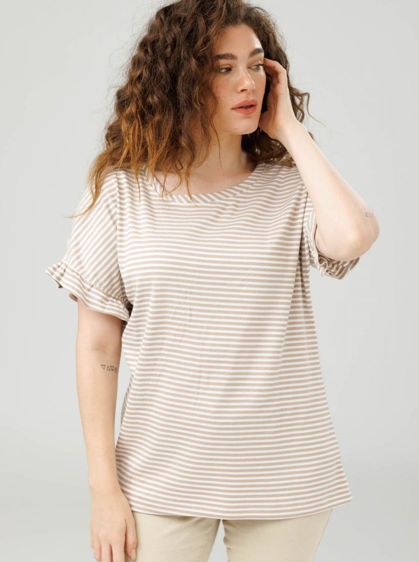 JUMP & ONOT,179.9000,חולצה פסים עם וולן,in-stock