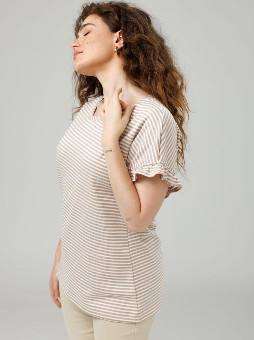 JUMP & ONOT,179.9000,חולצה פסים עם וולן,in-stock