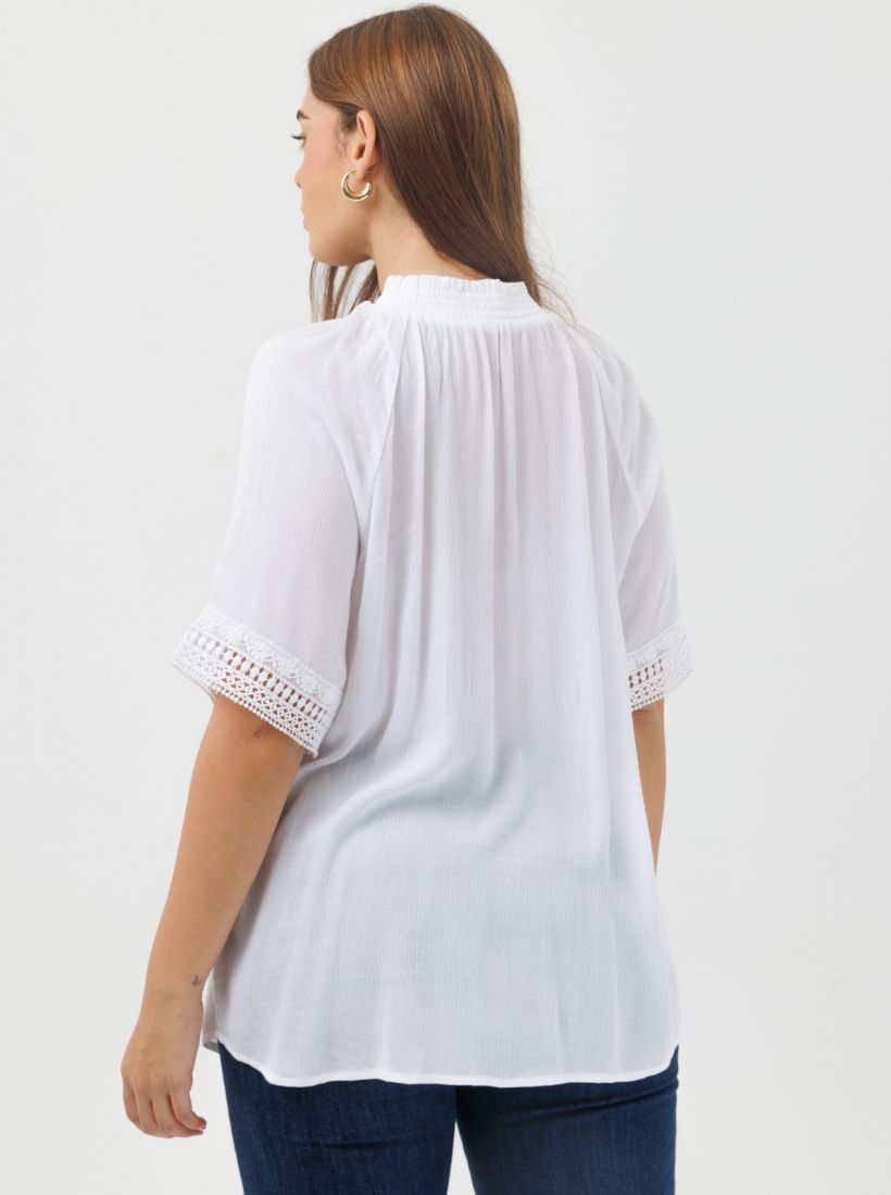 JUMP & ONOT,199.9000,חולצה וואל שרוול תחרה,in-stock