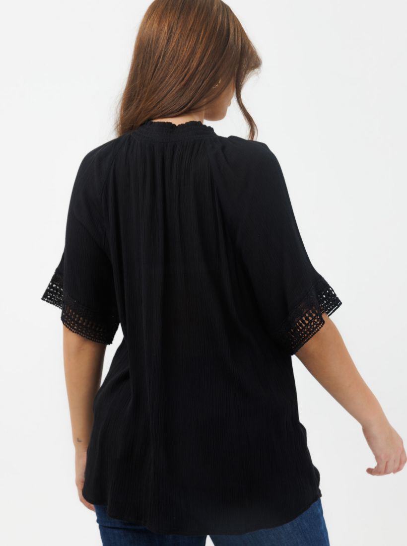 JUMP & ONOT,199.9000,חולצה וואל שרוול תחרה,in-stock