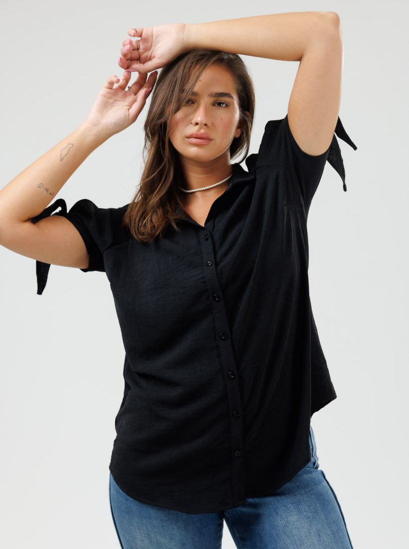 JUMP & ONOT,199.9000,חולצה מכופתרת עם קשירה,in-stock