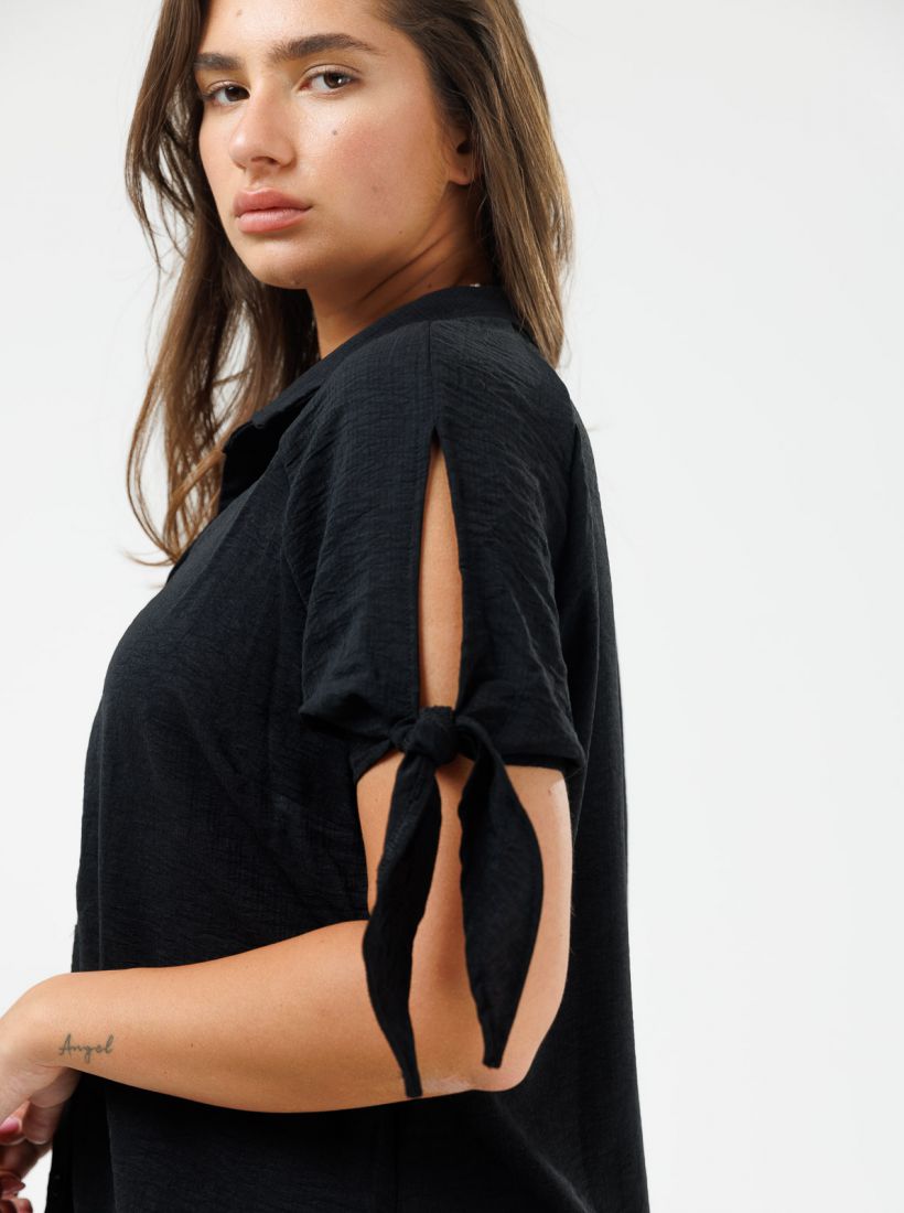 JUMP & ONOT,199.9000,חולצה מכופתרת עם קשירה,in-stock