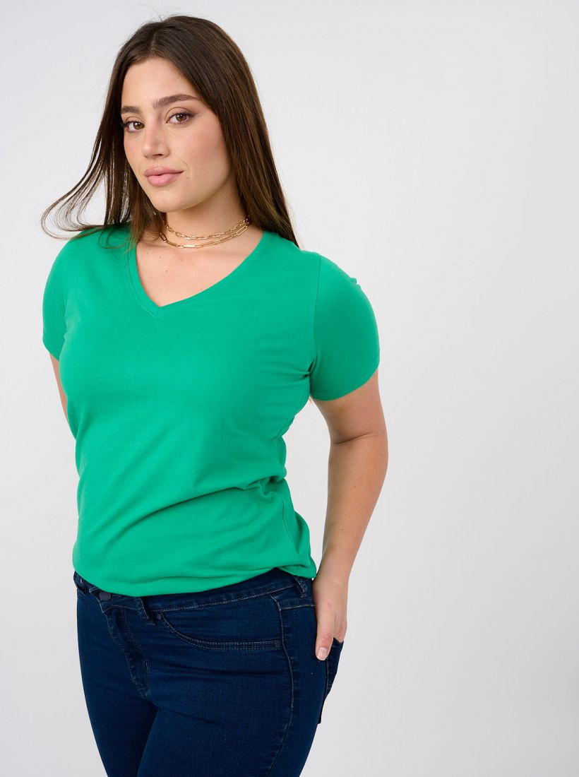 JUMP & ONOT,59.0000,חולצת בייסיק צווארון וי ארוך,in-stock