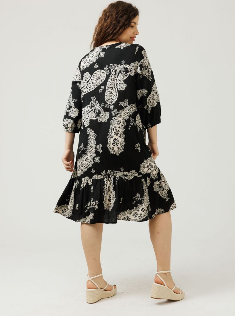 JUMP & ONOT,299.9000,שמלה פרינט מכופתרת,in-stock