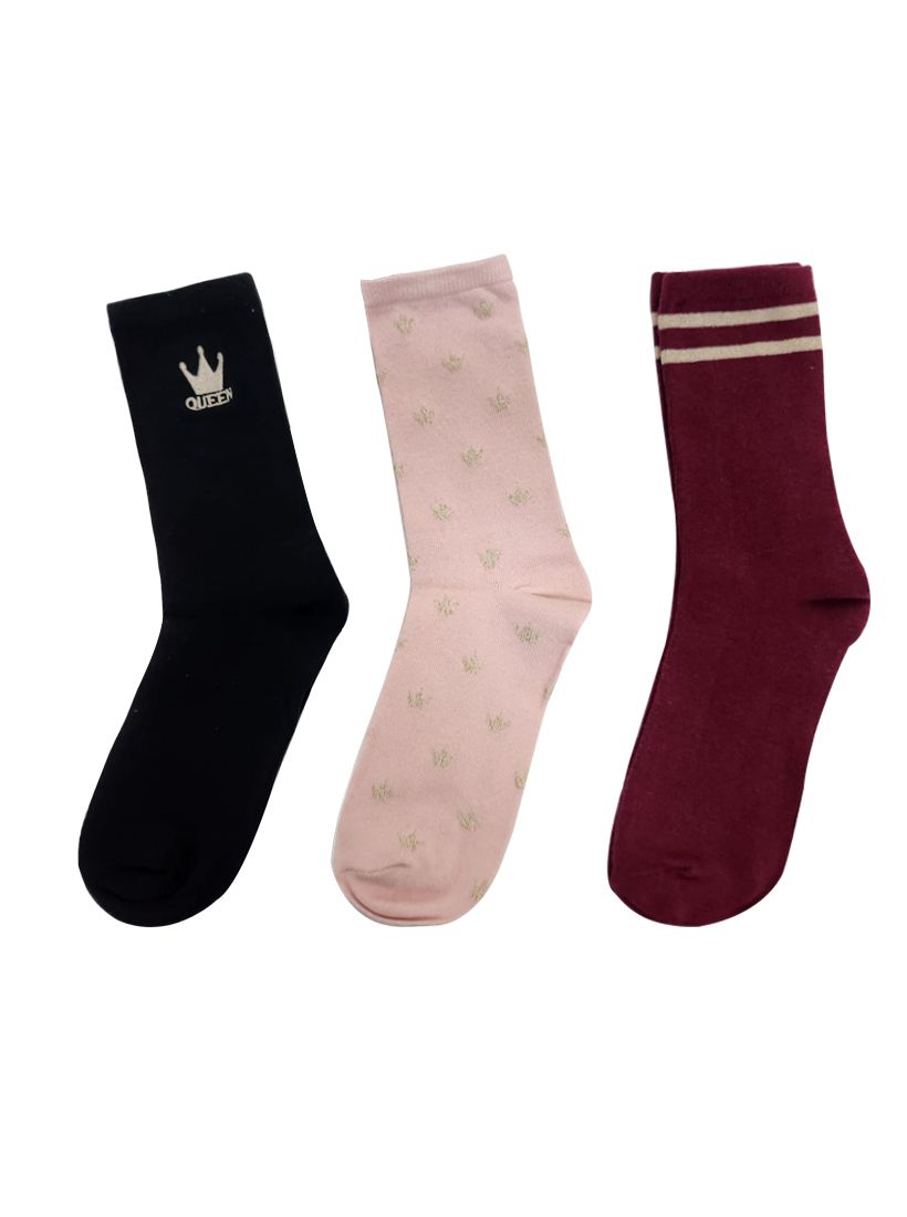 JUMP & ONOT,39.9000,שלישיית גרבי כותנה דפוס,in-stock