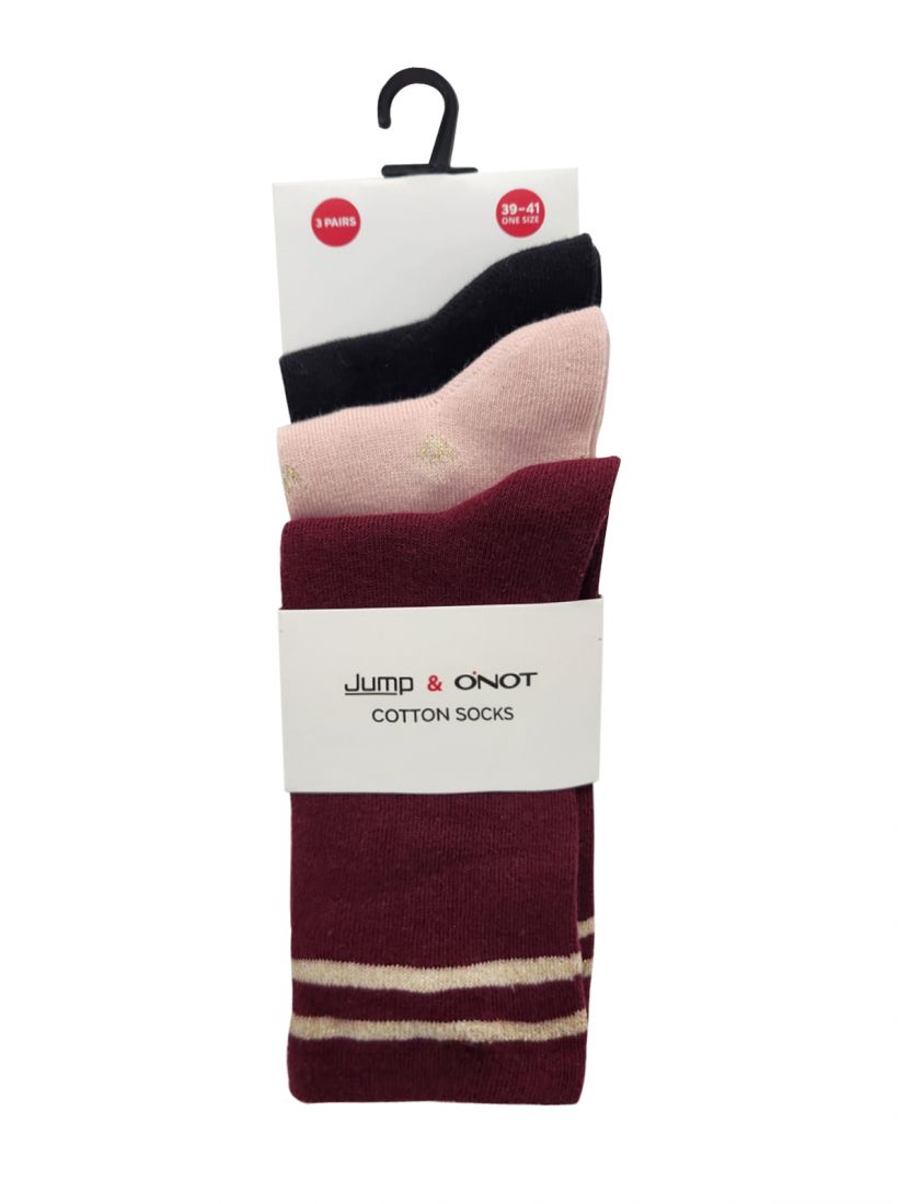 JUMP & ONOT,39.9000,שלישיית גרבי כותנה דפוס,in-stock
