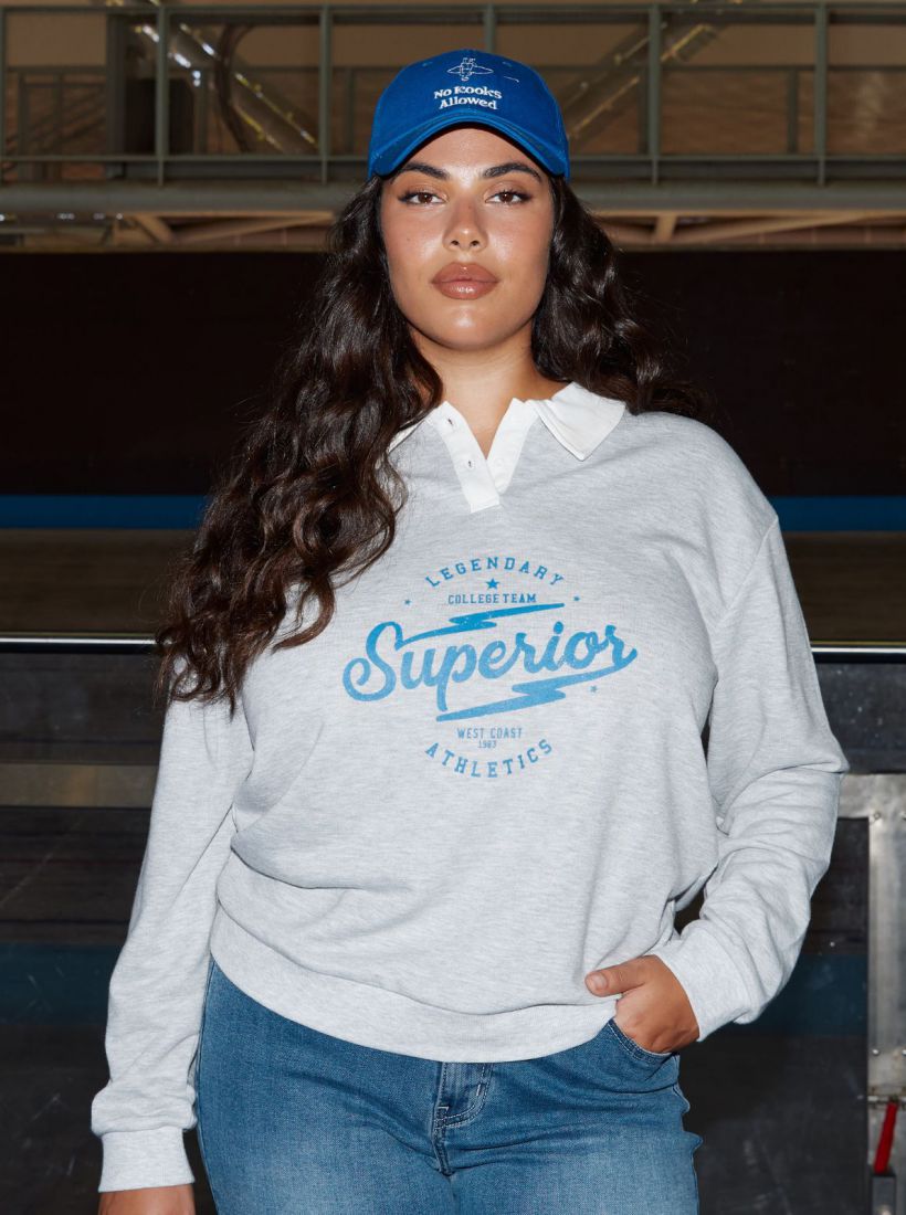 JUMP & ONOT,179.9000,סווטשירט צווארון ודפוס פרומו,in-stock