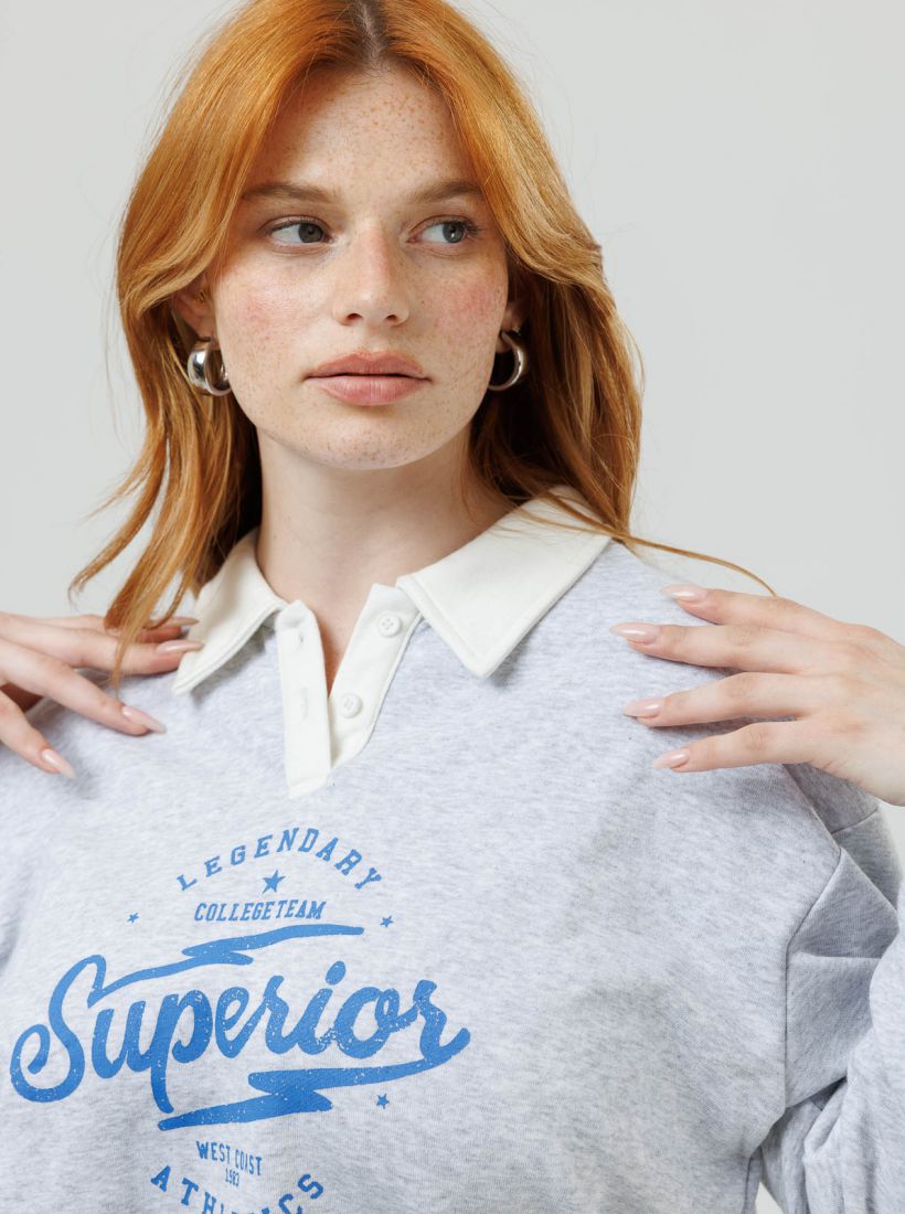 JUMP & ONOT,179.9000,סווטשירט צווארון ודפוס פרומו,in-stock