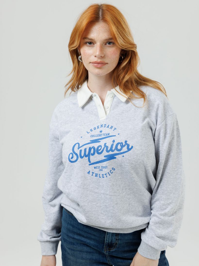 JUMP & ONOT,179.9000,סווטשירט צווארון ודפוס פרומו,in-stock