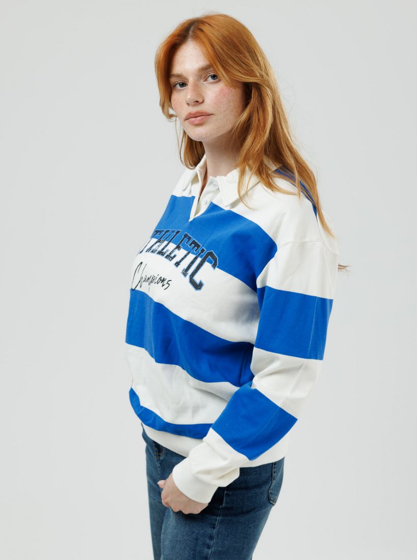 JUMP & ONOT,179.9000,סווטשירט צווארון ודפוס פרומו,in-stock