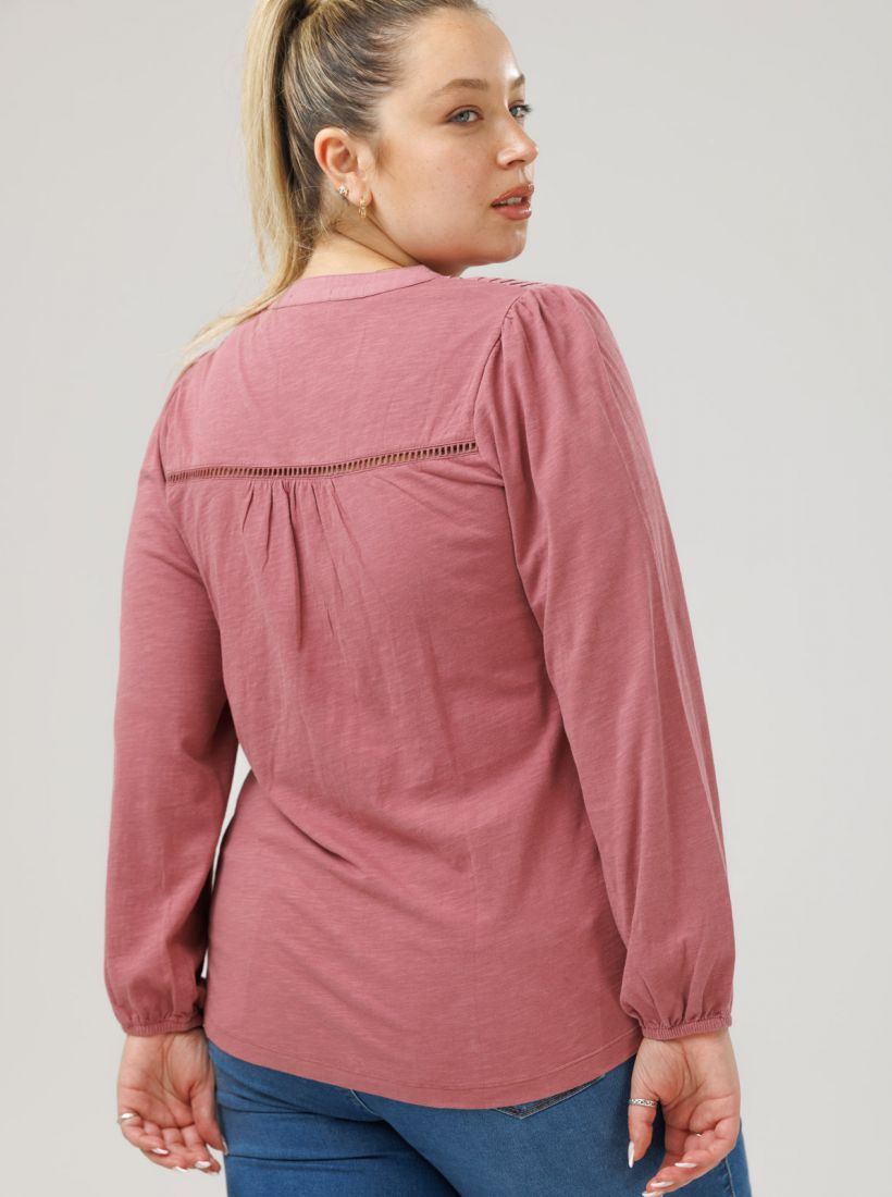 JUMP & ONOT,159.9000,חולצה שילוב ריקמה פרומו,in-stock