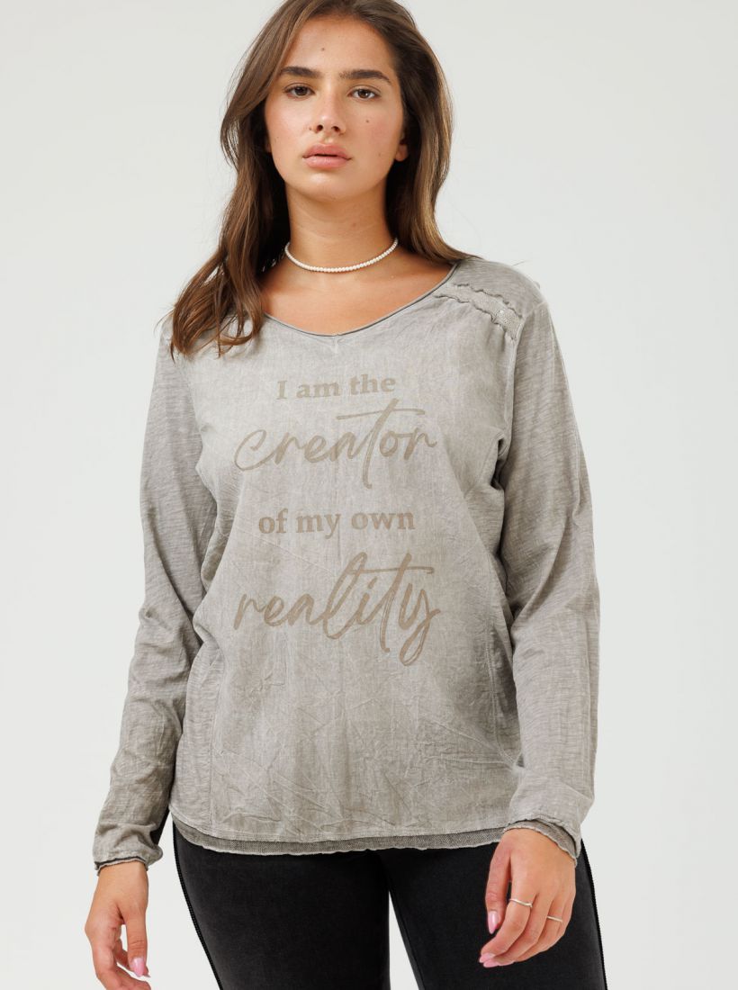 JUMP & ONOT,199.9000,חולצה שילוב בדים דפוס פויל,in-stock