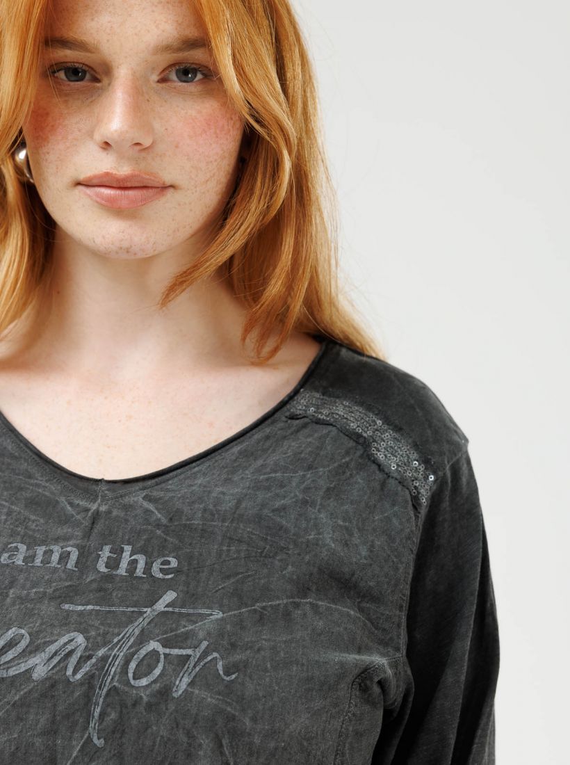 JUMP & ONOT,199.9000,חולצה שילוב בדים דפוס פויל,in-stock