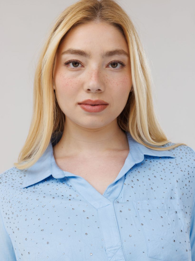 JUMP & ONOT,199.9000,חולצה ניטים שילוב בדים פרומו,in-stock