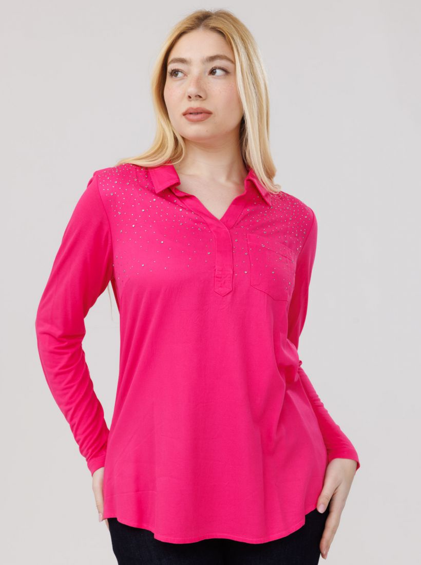 JUMP & ONOT,199.9000,חולצה ניטים שילוב בדים פרומו,in-stock