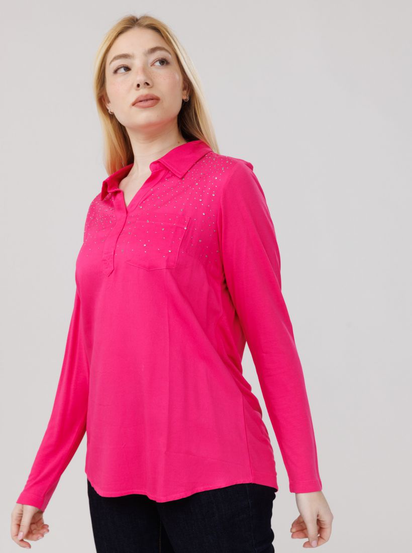 JUMP & ONOT,199.9000,חולצה ניטים שילוב בדים פרומו,in-stock