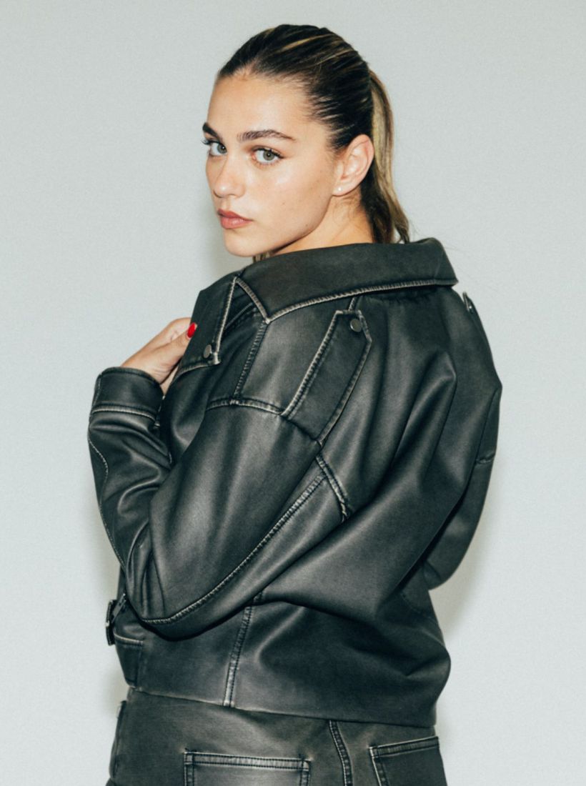 JUMP & ONOT,379.9000,ז’קט PU משופשף סט,in-stock