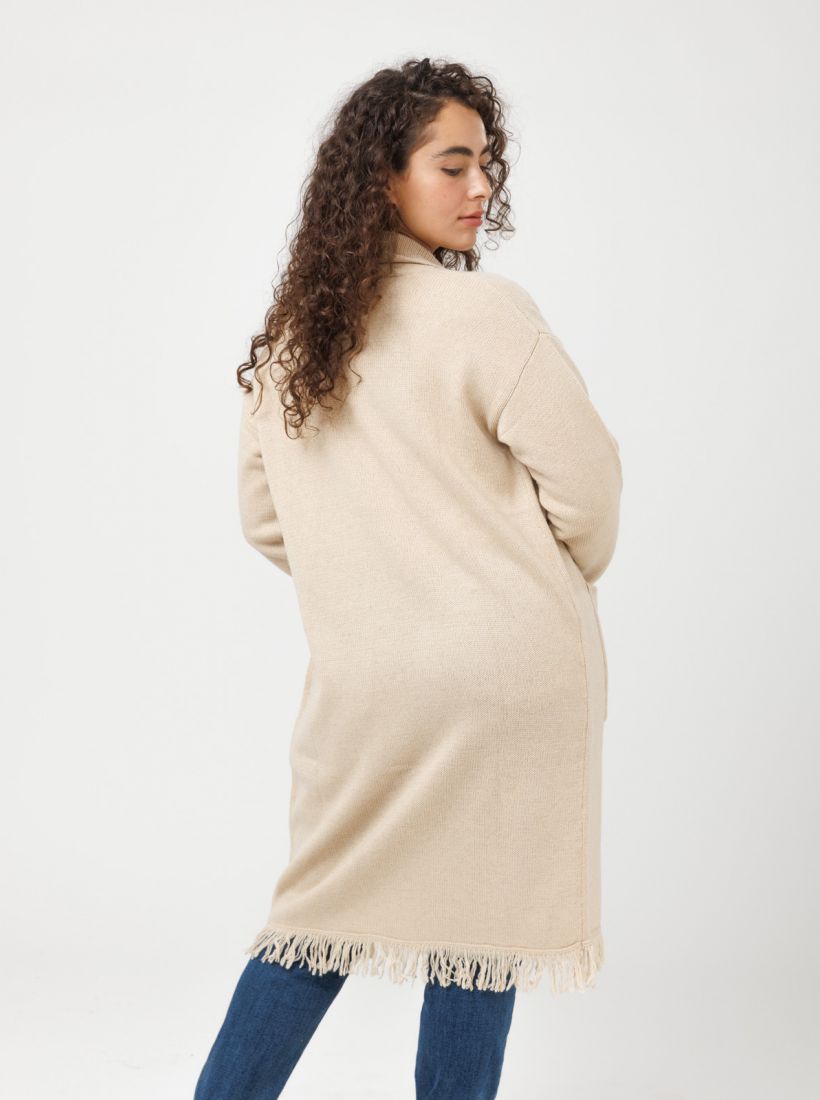 JUMP & ONOT,349.9000,קרדיגן ארוך עם פרנזים,in-stock