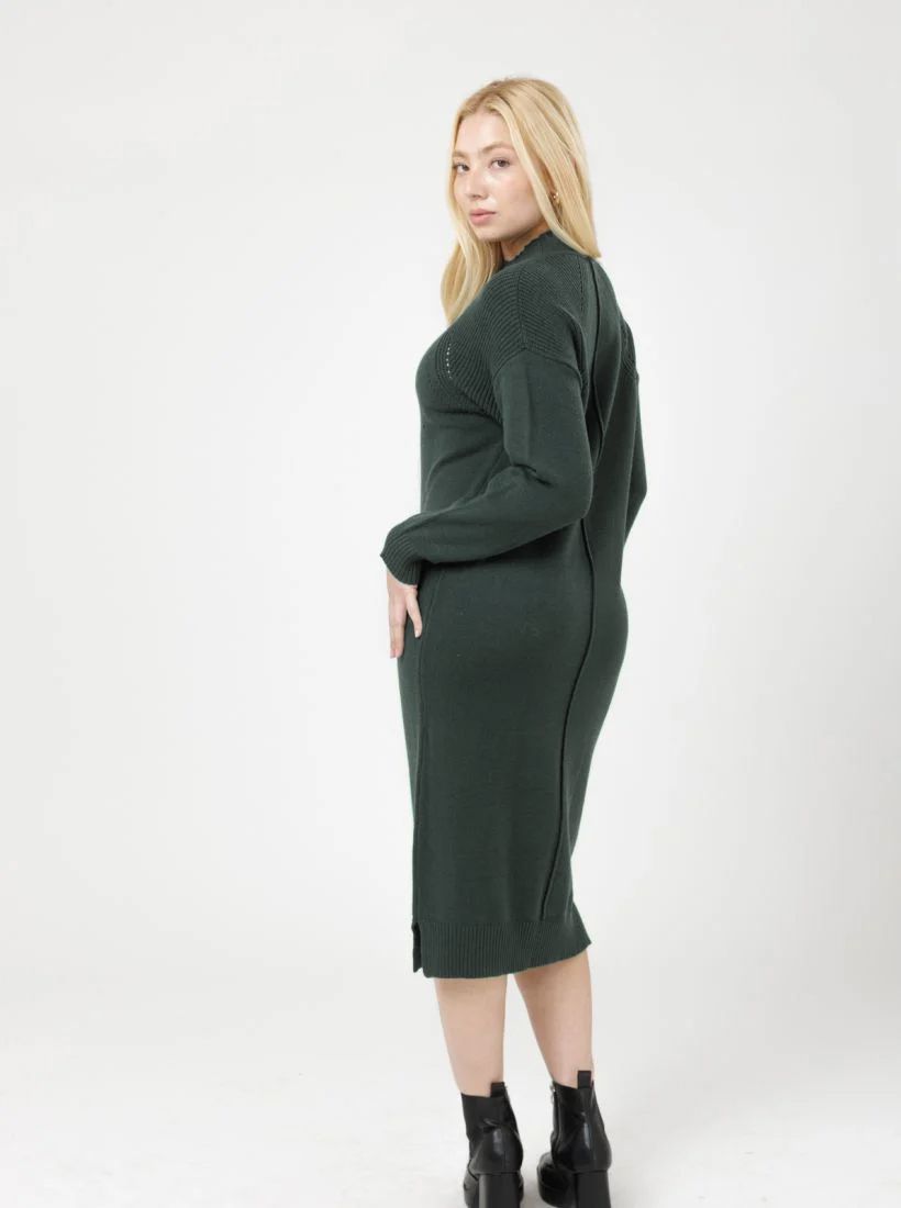 JUMP & ONOT,299.9000,שמלה סריג דמוי רגלן,in-stock