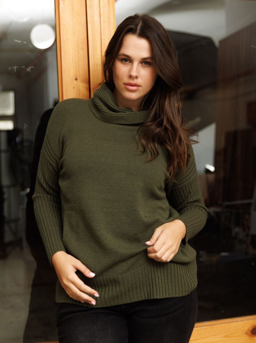 JUMP & ONOT,259.9000,סריג שרוול ריב כיסים,in-stock