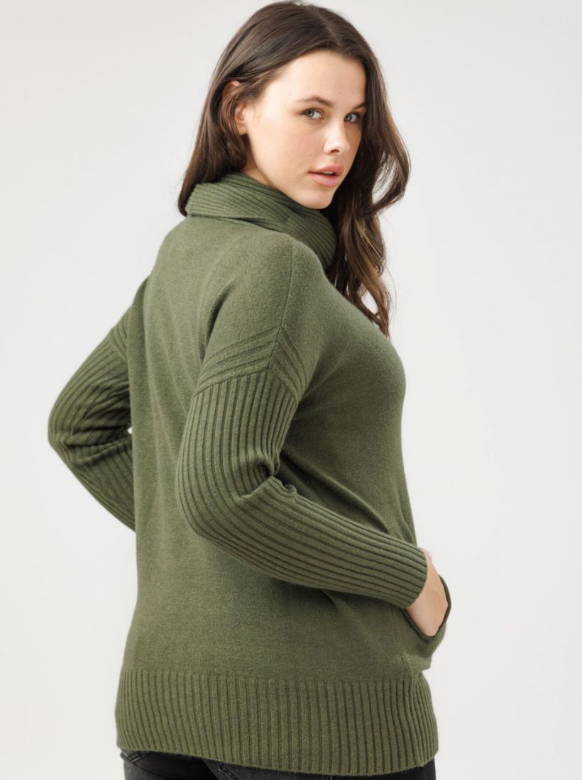 JUMP & ONOT,259.9000,סריג שרוול ריב כיסים,in-stock