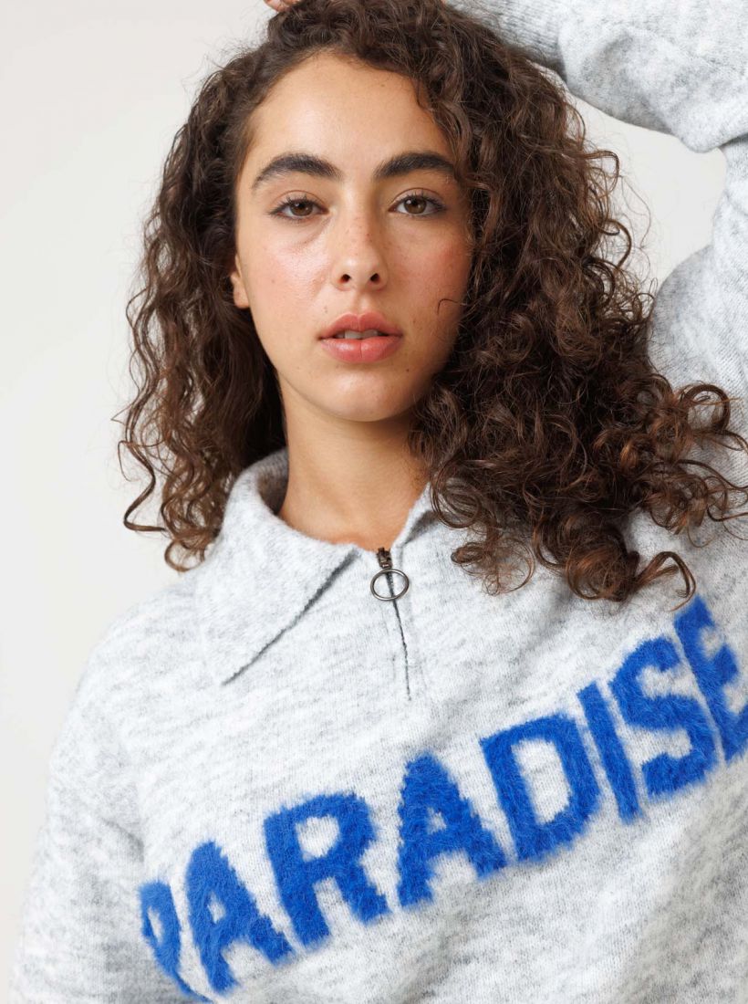 JUMP & ONOT,279.9000,סריג צווארון רוכסן,in-stock