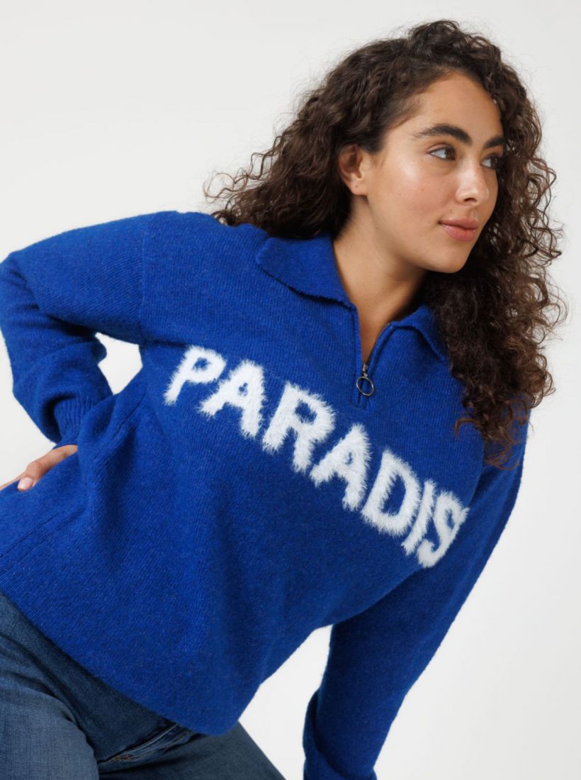 JUMP & ONOT,279.9000,סריג צווארון רוכסן,in-stock