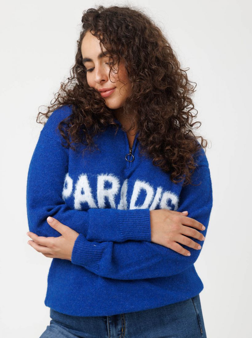 JUMP & ONOT,279.9000,סריג צווארון רוכסן,in-stock