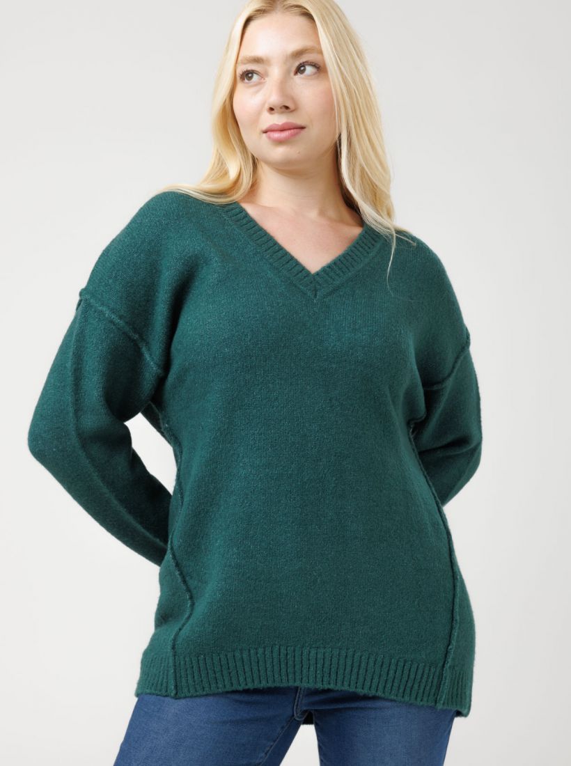 JUMP & ONOT,279.9000,סריג V תיפורים חיצוניים,in-stock