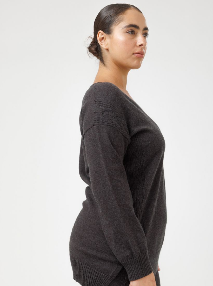 JUMP & ONOT,199.9000,סריג V עיטור צמה פרומו סט,in-stock