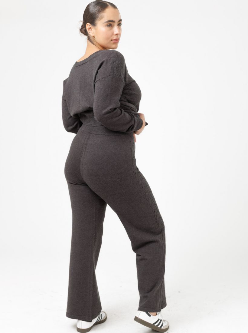 JUMP & ONOT,199.9000,מכנס סריג עיטור צמה פרומו,in-stock