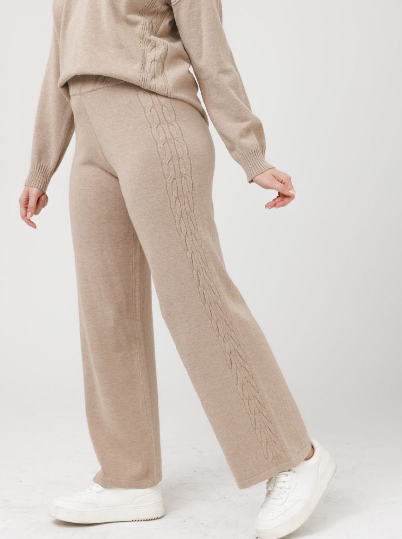 JUMP & ONOT,199.9000,מכנס סריג עיטור צמה פרומו,in-stock