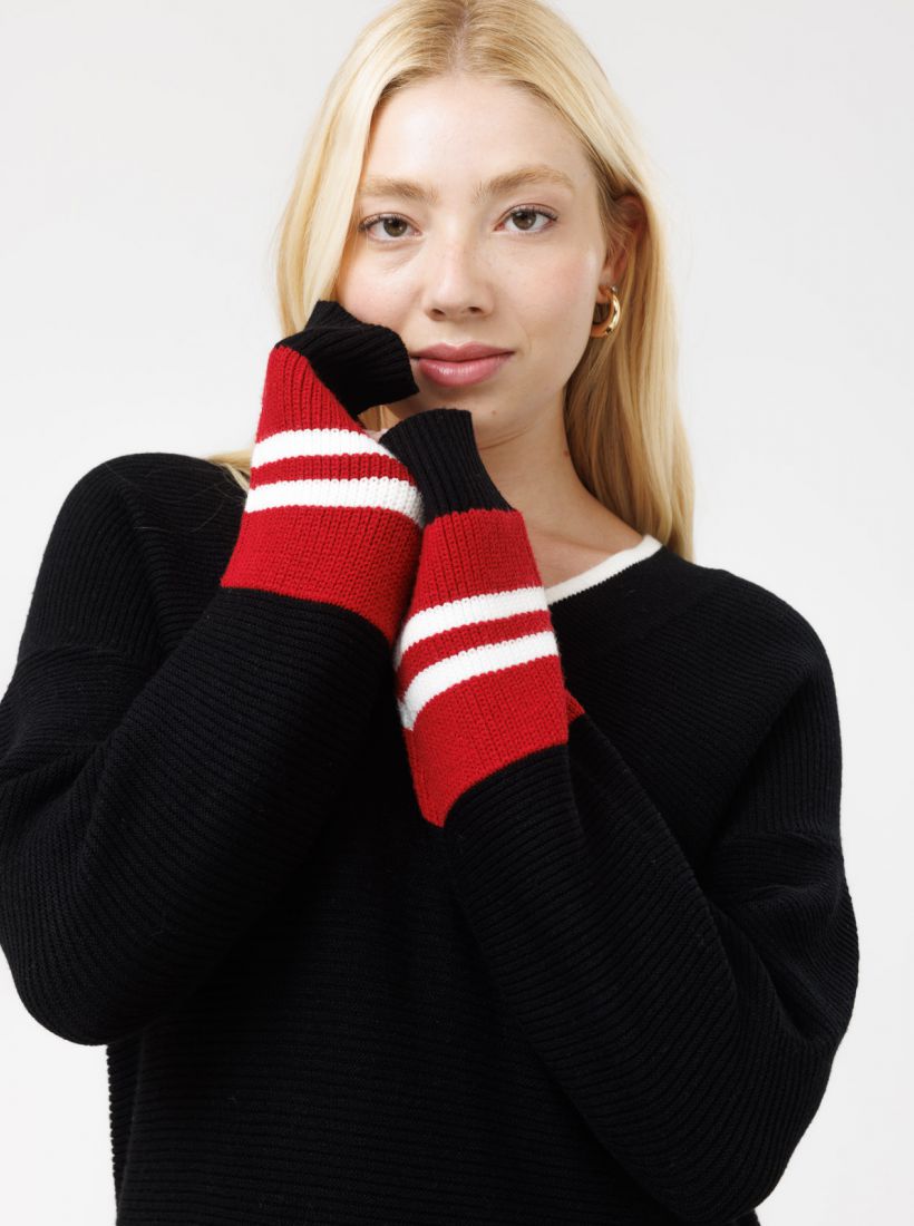 JUMP & ONOT,279.9000,סריג V שרוול פסים,in-stock