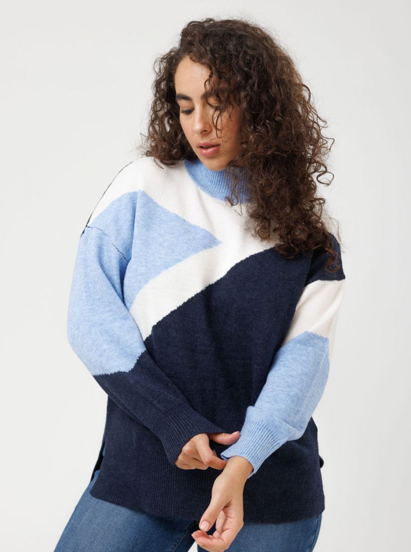 JUMP & ONOT,259.9000,סריג קולור בלוק,in-stock