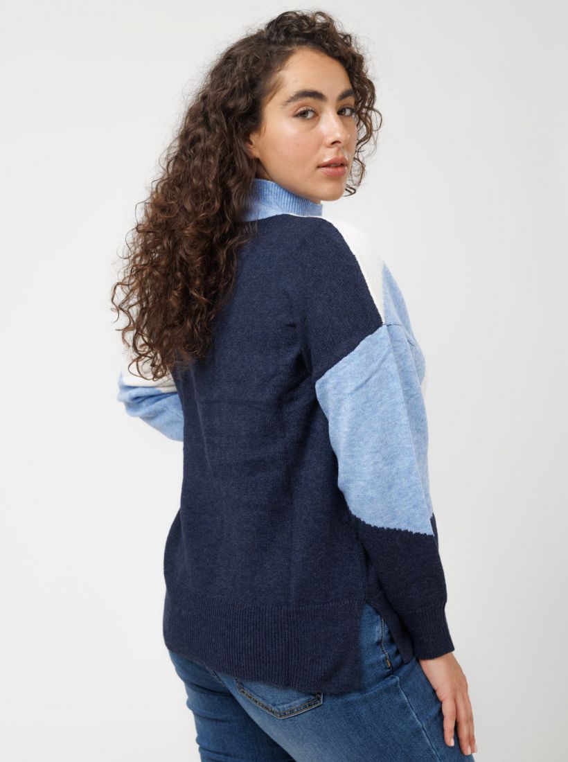 JUMP & ONOT,259.9000,סריג קולור בלוק,in-stock