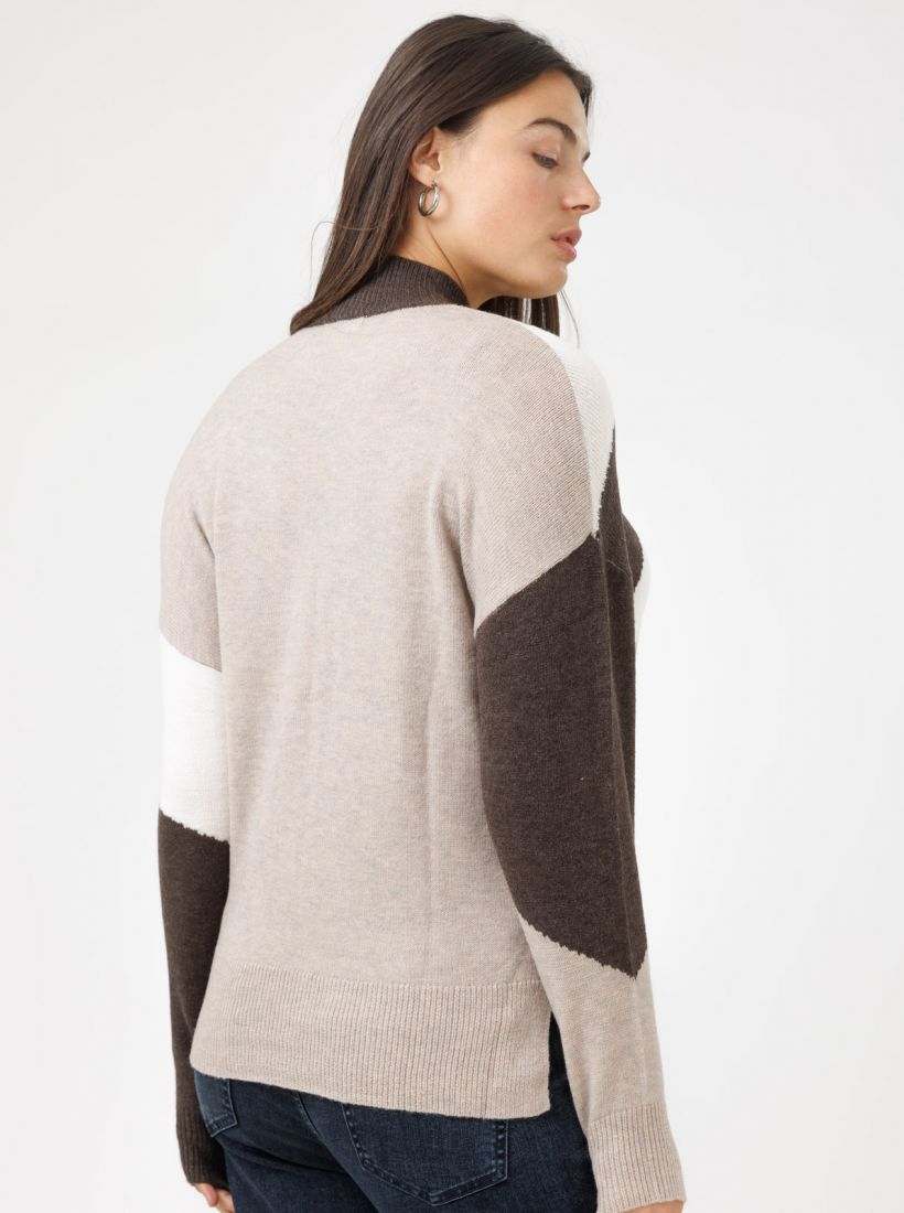 JUMP & ONOT,259.9000,סריג קולור בלוק,in-stock