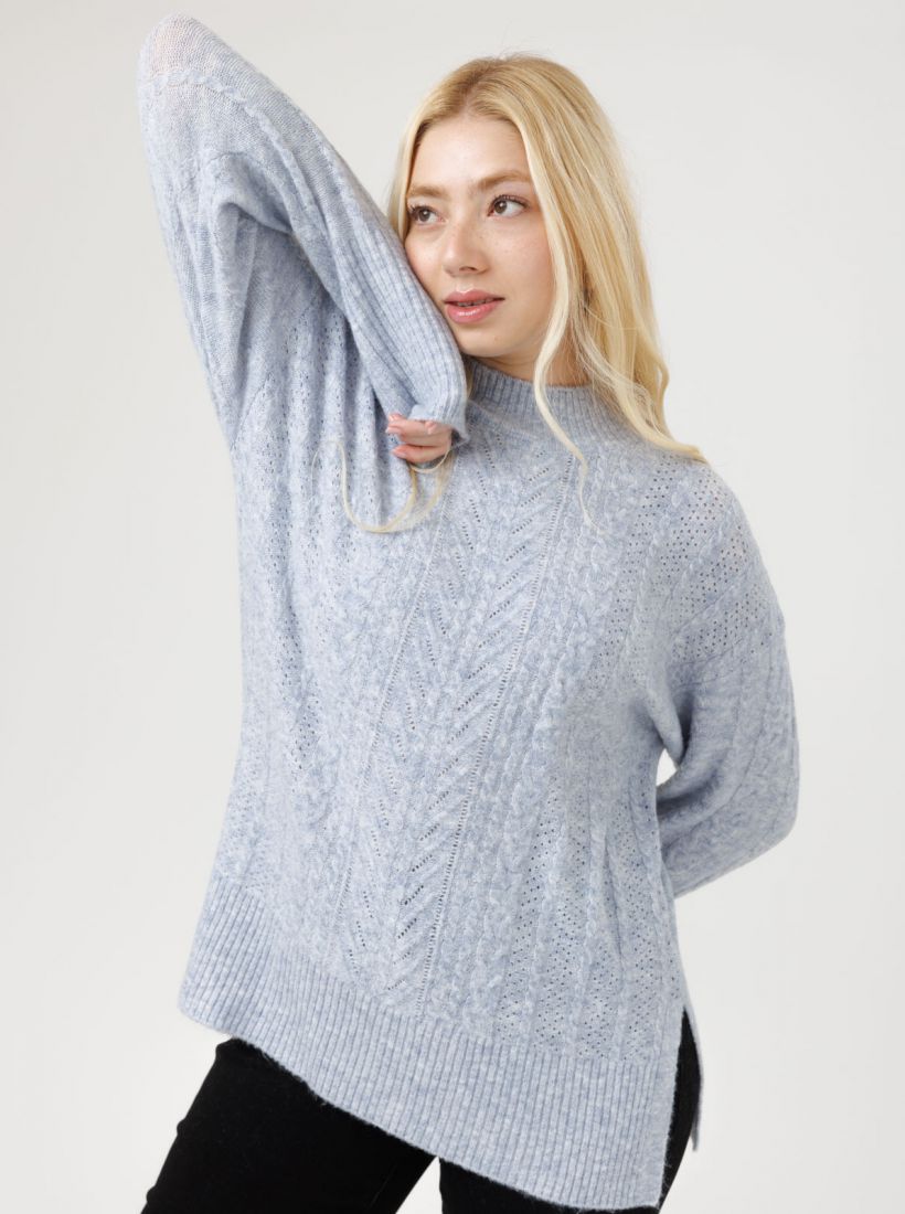 JUMP & ONOT,259.9000,סריג צמות מחורר,in-stock