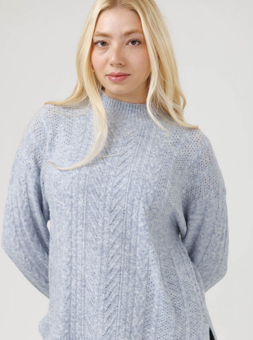 JUMP & ONOT,259.9000,סריג צמות מחורר,in-stock