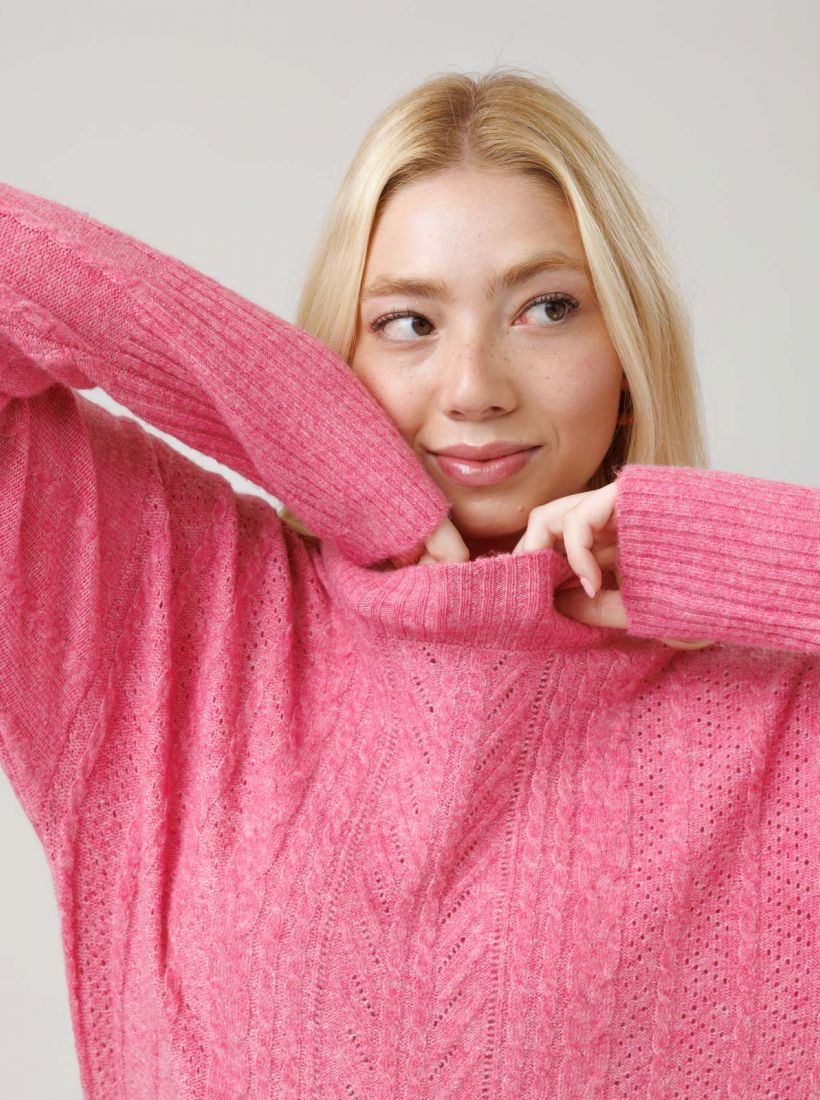 JUMP & ONOT,259.9000,סריג צמות מחורר,in-stock