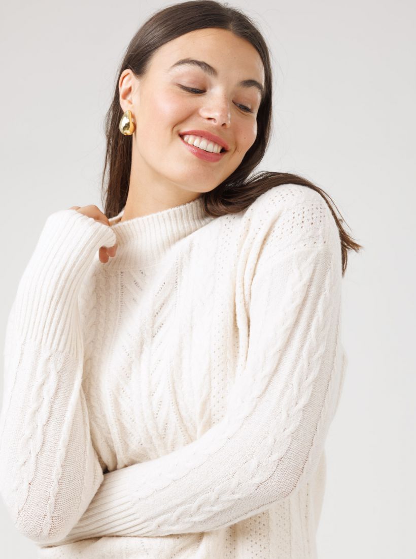 JUMP & ONOT,259.9000,סריג צמות מחורר,in-stock