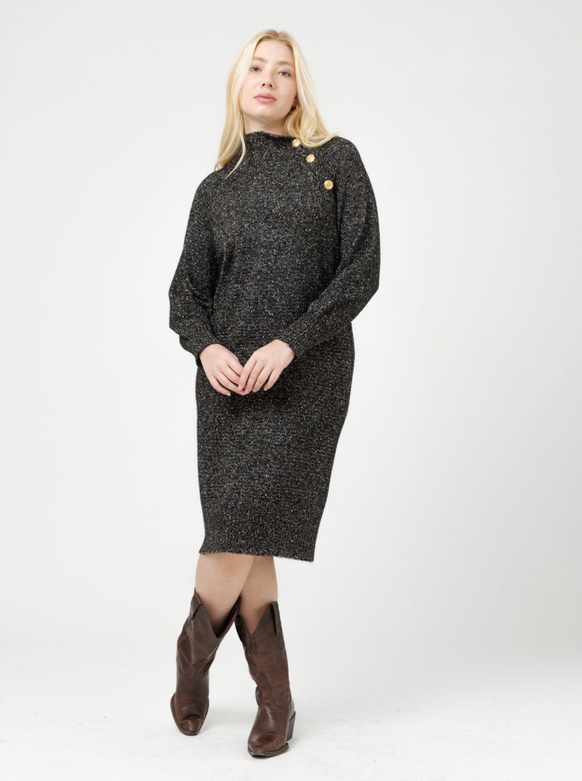 JUMP & ONOT,349.9000,שמלת סריג כפתורים,in-stock