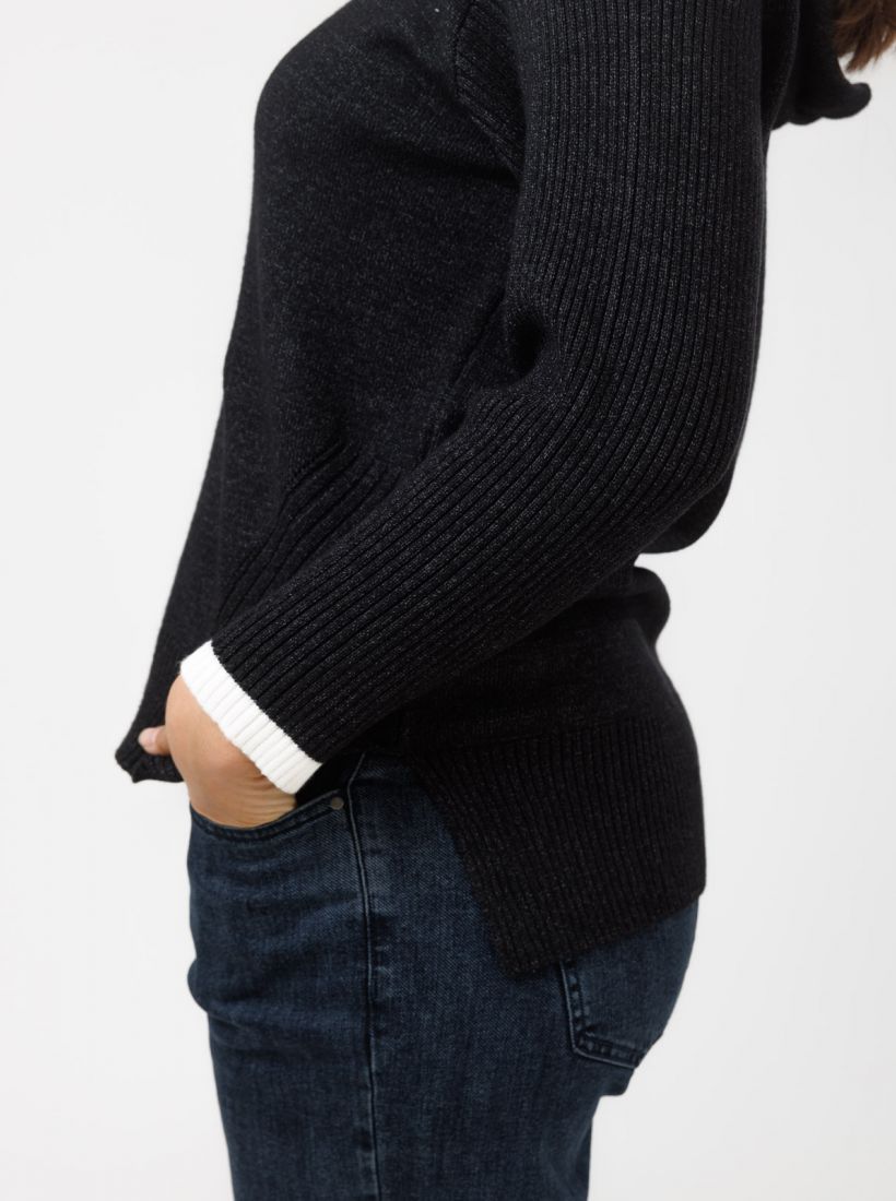 JUMP & ONOT,279.9000,סריג שילוב ריב קפוצ’ון,in-stock