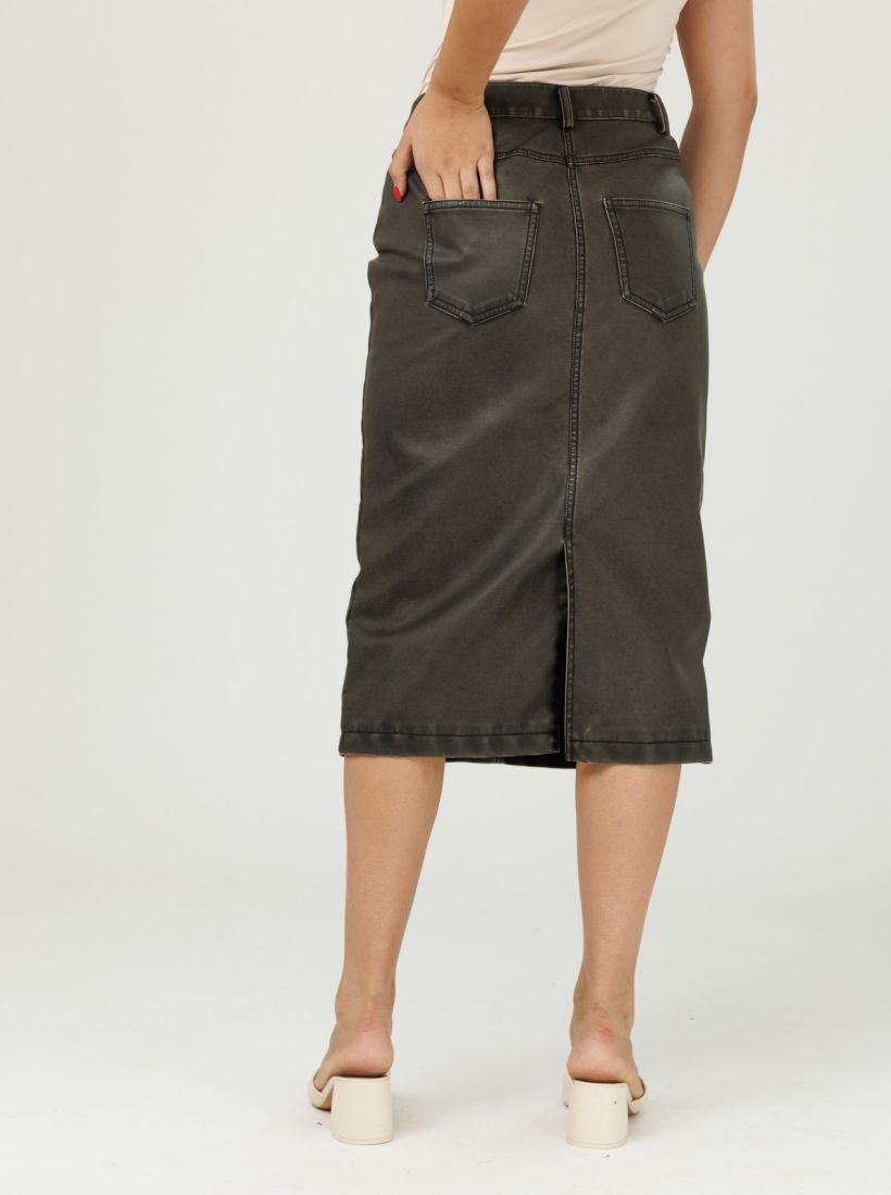 JUMP & ONOT,299.9000,חצאית PU משופשפת סט,in-stock